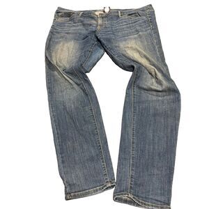Mossimo Supply Co Denim Jeans Womens 18/34L Blue Stretchy Straight Work Casual